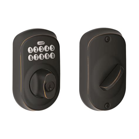 How do you change the 4 digit code on a schlage lock fe595? Schlage BE365 PLY 716 Plymouth Keypad Deadbolt, Aged ...