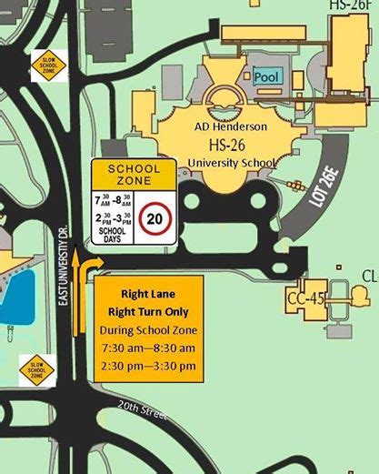 School Zone Turn Only Lane Fau Parking And Transportation Services