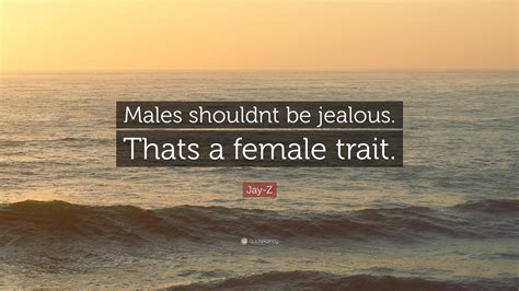 jay z quote “males shouldnt be jealous thats a female trait ”