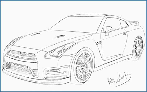 Nissan Gtr Drawing At Paintingvalley Com Explore Collection Of Nissan