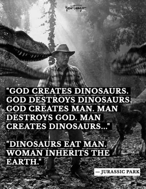 Jurassic Park God Creates Dinosaurs Quote Shortquotes Cc