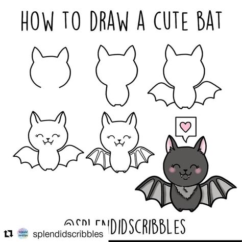 How To Draw A Bat By Splendidscribbles 🦇 Just In Time For Halloween