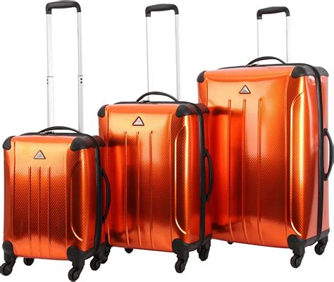 Triforce Apex100 Orange 3 Piece Spinner Luggage Set
