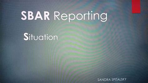 Sbar Reporting Youtube