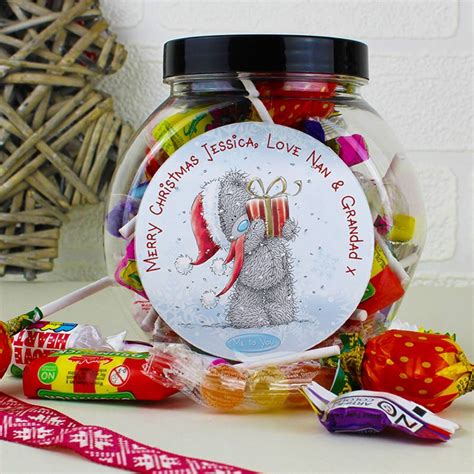 Personalised Me To You Christmas Sweetie Jar By Sassy Bloom As Seen On