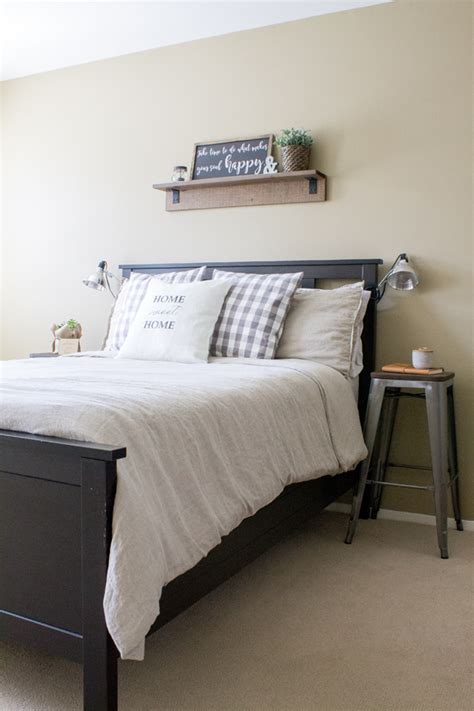 Industrial Farmhouse Guest Bedroom Makeover The Inspired