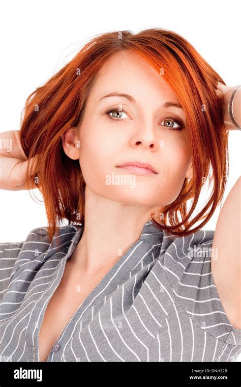 Woman Portrait Red Hair Hi Res Stock Photography And Images Alamy