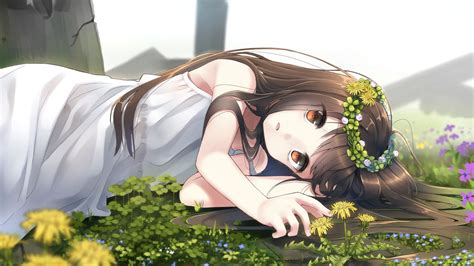 Anime Girl Laying On Side Telegraph