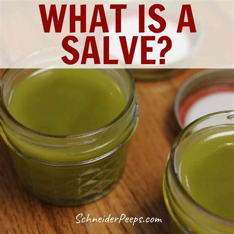 What Is A Salve And How To Easily Make One Schneiderpeeps