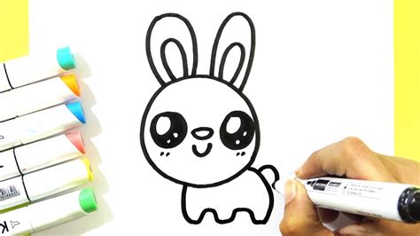 how to draw a bunny rabbit cute easy bobo cute art youtube