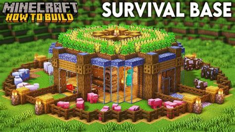 Minecraft How To Build An Ultimate Survival Base Tutorial Creepergg