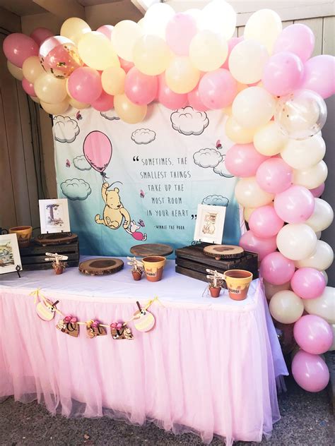 Winnie The Pooh Party Girl Baby Shower Decorations Baby Shower Girl