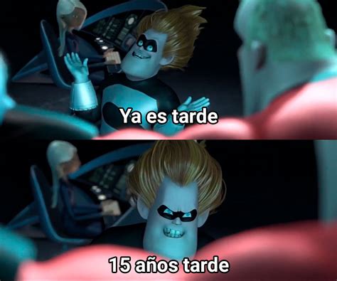 ya es tarde los increibles plantilla