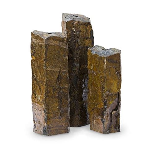 Aquascape Mongolian Basalt Stone Fountain Columns Set Of 3 24 Inch