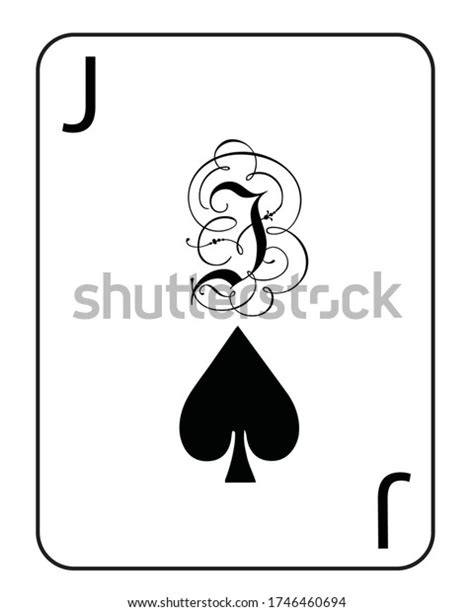 Vector Jack Spades Playing Card Stock Vector Royalty Free 1746460694