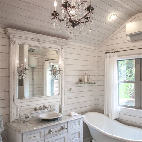 30 Shabby Chic Bathroom Ideas Charming Cozy Classy Foter