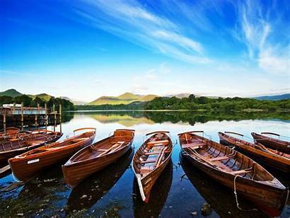 Lake Keswick District Wallpapers Boat Canoe Water