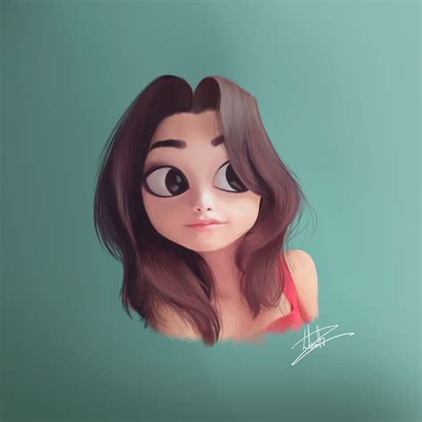 Lucas Zaboti Minitti On Behance Cartoon Drawings Girls Cartoon Art