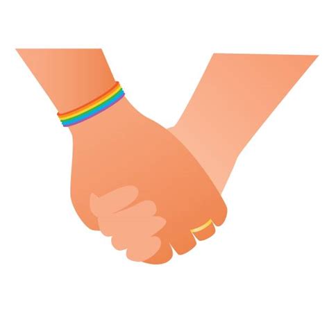 lesbian wedding ring hand holding stock vectors istock