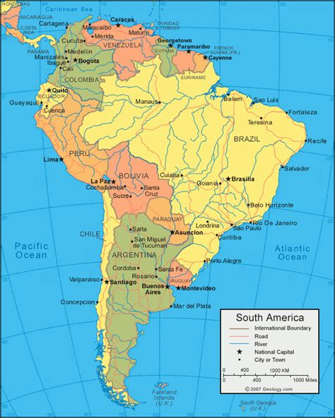 South America Continent Countries And Capitals Currency With Code
