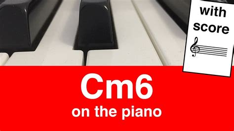 Cm6 Chord Piano Youtube