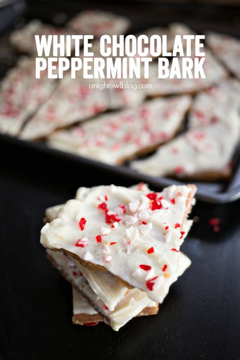 White Chocolate Peppermint Candy Bark