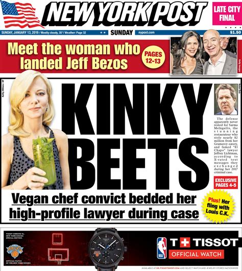 Covers For Sunday January 13 2019 New York Post