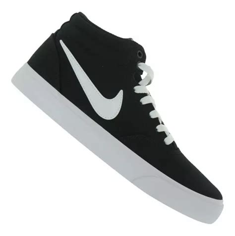 Tênis Nike Sb Charge Mid Canvas Original Preto Parcelamento Sem Juros