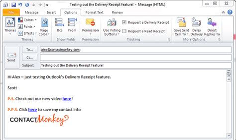 A read receipt is a brief automated reply that confirms for you that an email has been opened. Comparing Outlook Delivery Receipt vs.Outlook Read Receipt ...