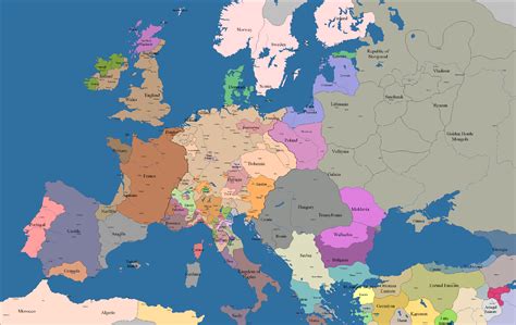 Need A Map Of Europethe World In The Mid 1300s