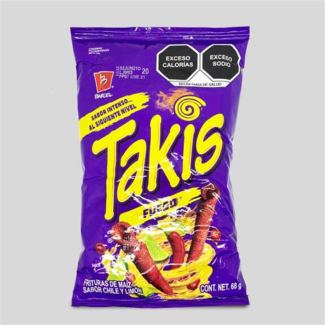 TAKIS FUEGO PICANTE HOT CHILI PEPPER LIME FAVLOURED MÉXICO SOUTH EMBASSY