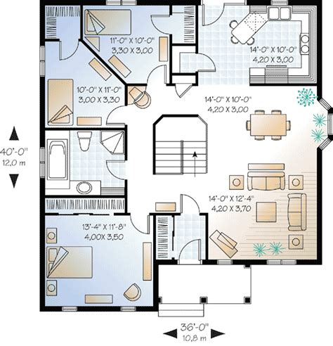 Interior sites are great for how rooms look but read this first to make sure your master bedroom layout is right. Economical Three Bedroom House Plan - 21212DR | 1st Floor ...