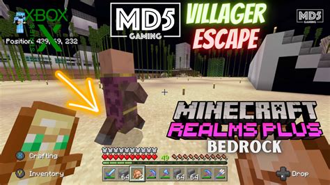 Villager Escape Minecraft Bedrock Hard Survival Realms Plus Xbox