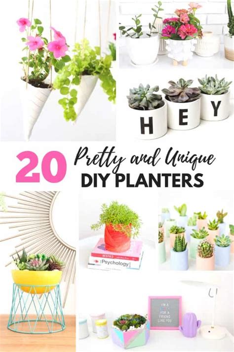 20 Pretty And Unique Diy Planters Youll Love An Alli Event