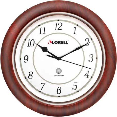 Lorell 13 14 Round Wood Wall Clock
