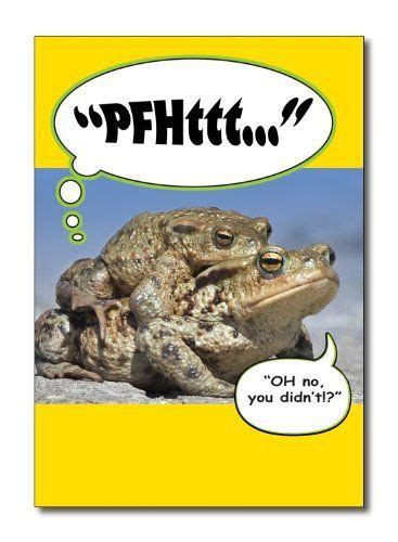 Frog Fart Funny Happy Birthday Greeting Card By Nobleworks 295 This
