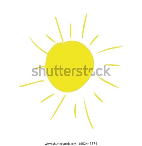 Sun Yellow Sunrise Symbols Nature Vector Stock Vector Royalty Free