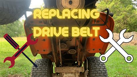 DIY Remove And Replace Drive Belt On Riding Mower YouTube