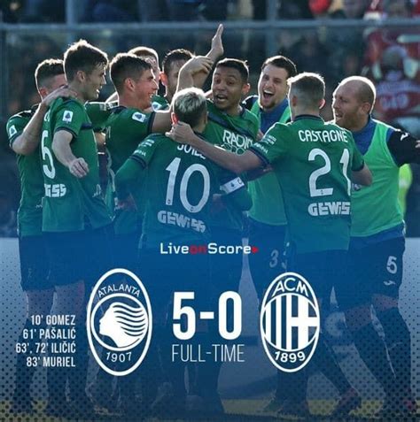 Un messaggio secco e chiaro, che non lascia spazio a interpretazioni: Atalanta Vs Milan 5 0