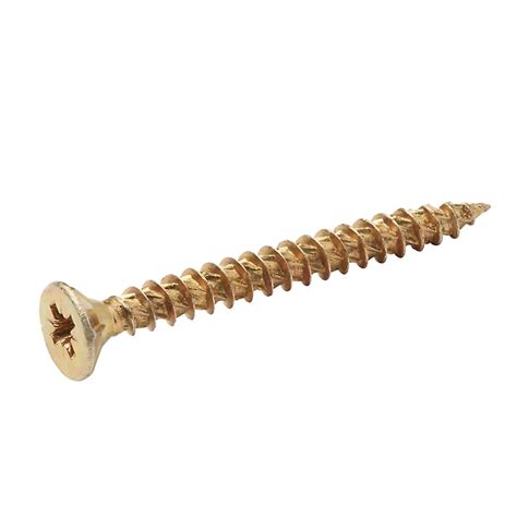 Turbodrive Pz Double Countersunk Yellow Passivated Steel Wood Screw