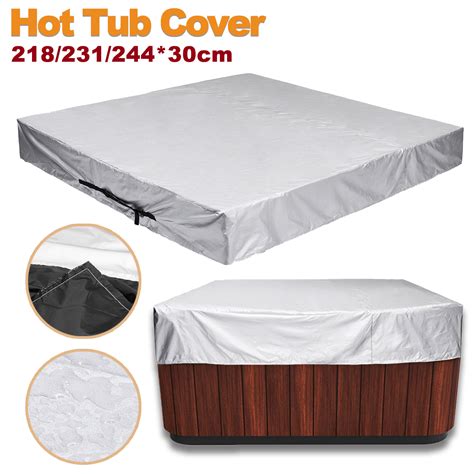 Aside from insulating covers retains the heat of the tub, it can be used to literally cover it and be used as a chair or something to be sit upon if you have big events that needs space. Hot Tub Outdoor Cover Cap Protector Bathtub Dust Cover ...
