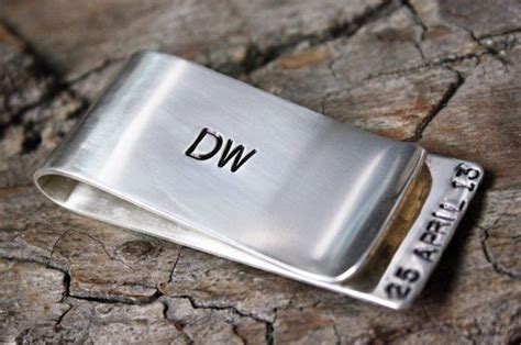 Buy A Hand Crafted Sterling Silver Rustic Money Clip Custom Engraving