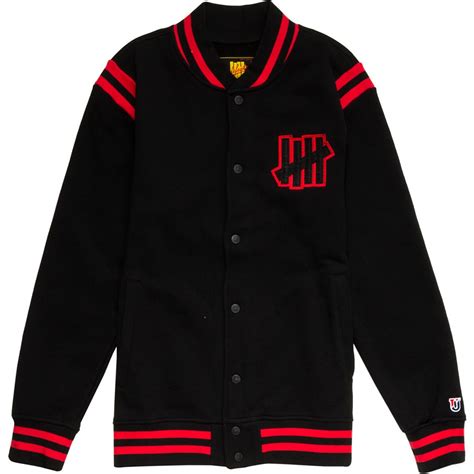 Undefeated Strike Varsity Jacket Mens Clothing