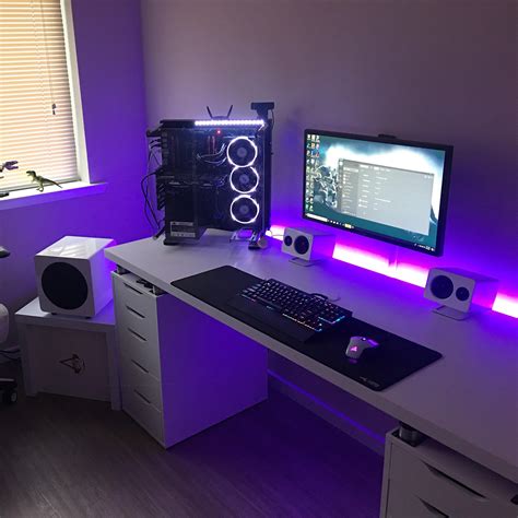 My New Setup Gaming Computer Desk Custom Computer Desk Game Room