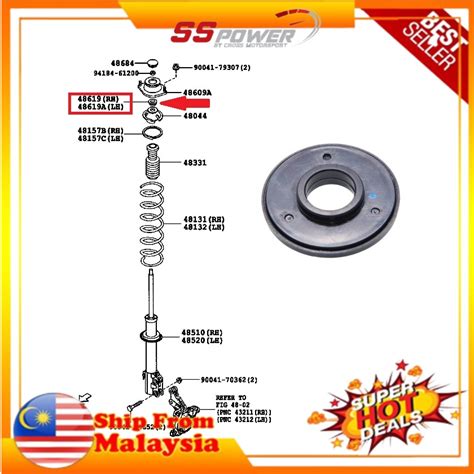 FRONT ABSORBER MOUNTING BEARING PERODUA KANCIL KELISA KENARI VIVA MYVI