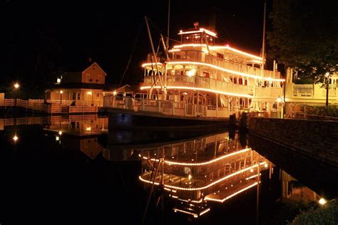 Liberty Belle Riverboat At Night Walt Disney World River Boat