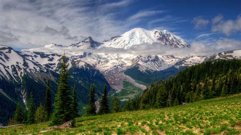 Download Wallpaper 3840x2160 Mountains Landscape Mt Rainier