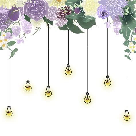 Hanging Lamp Clipart Transparent Png Hd Flower Border With Hanging