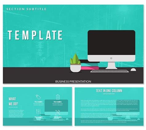 Animated Powerpoint Templates Free Powerpoint Templates With Computer