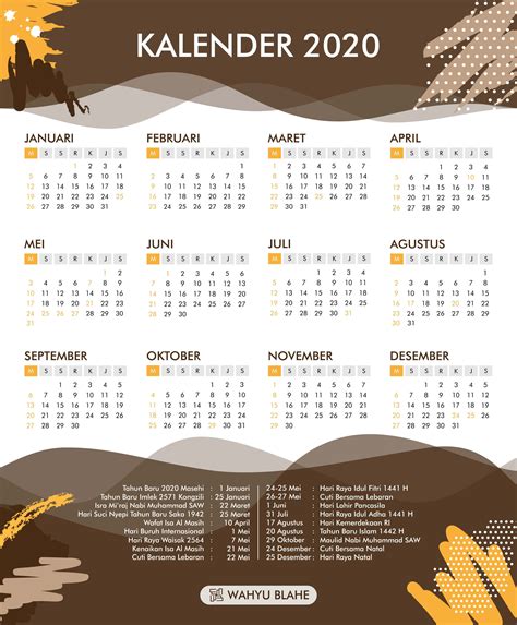20 Calendar 2021 Kuda Mei Free Download Printable Calendar Templates ️